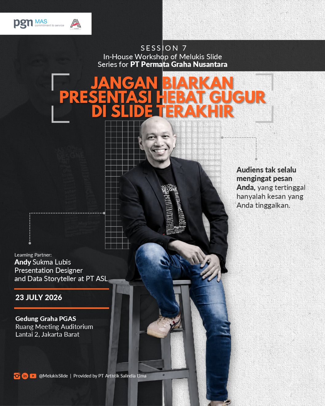 JANGAN BIARKAN PRESENTASI HEBAT GUGUR DI SLIDE TERAKHIR